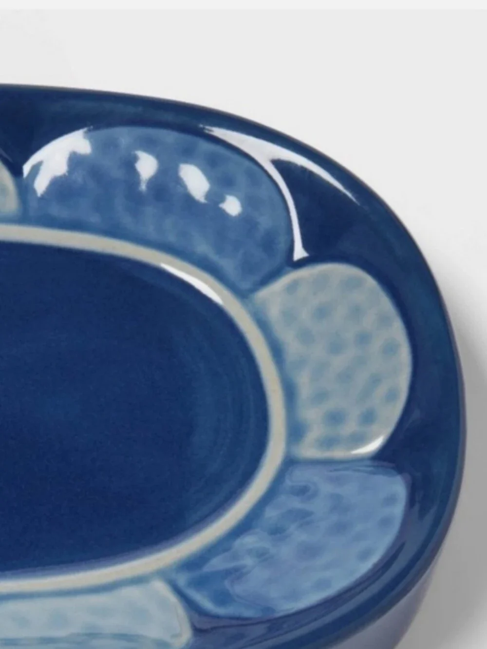 Opalhouse Jungalow NWT Ceramic Floral Soap Dish In Blue Bathroom Kitchen